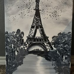 Eiffel Tower Hand painted 
