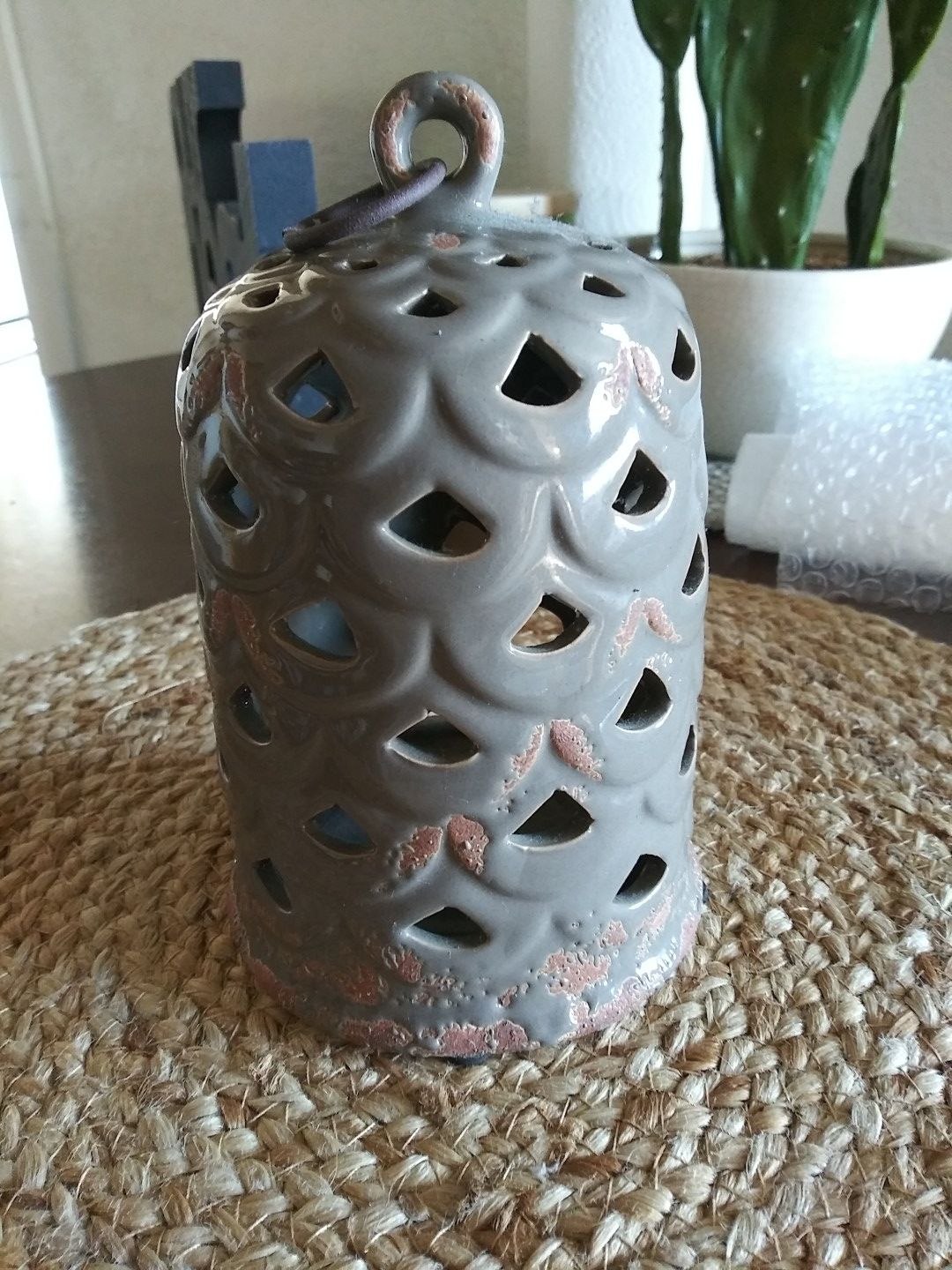 Ceramic Hanging candle holder