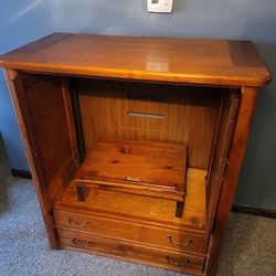 Wooden TV Stand With Storage Drawers