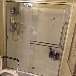 70tall x 57wide Chrome Shower Doors