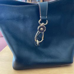 Black Leather Bag By Dooney &bourke