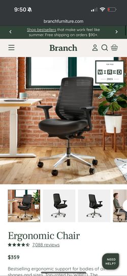 Branch Ergonomic Chair With Headrest