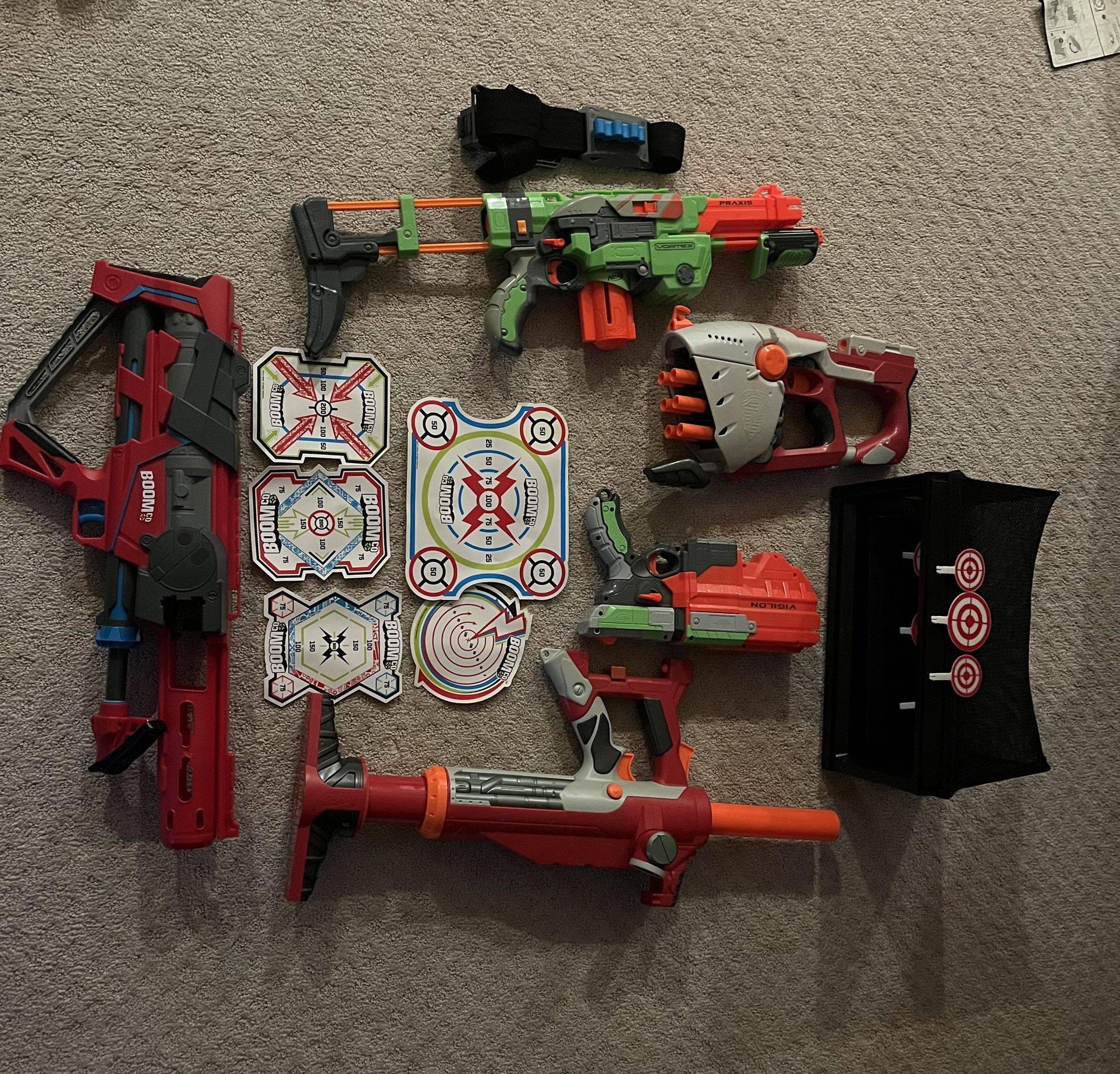 Nerf And Boomco Guns And Targets