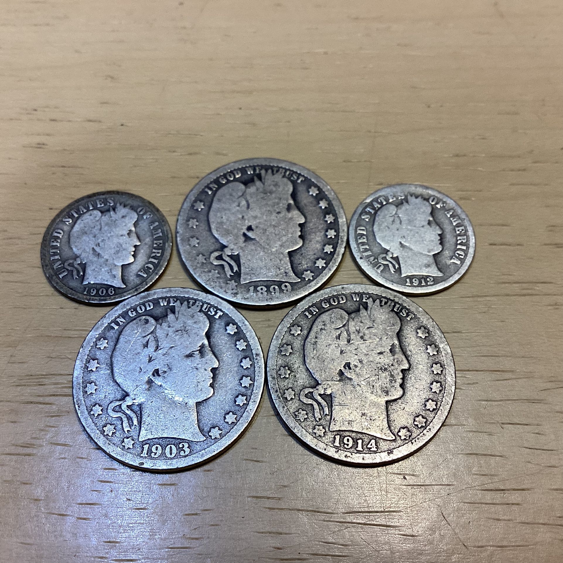 Barber Dime and Quarter Collection