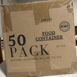 Food Containers 32oz For Meal Preps. 