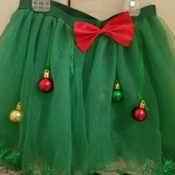 Girls Christmas Tutu Size 8