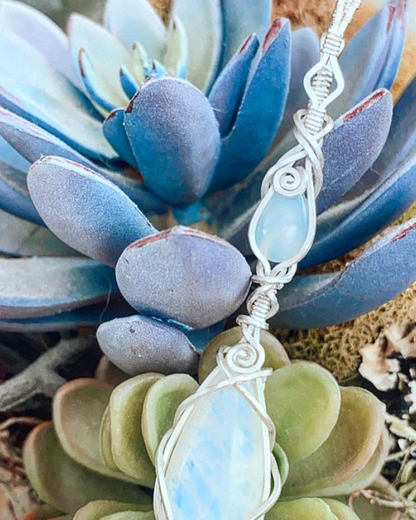 Handmade Wire Wrapped Necklace Pendant