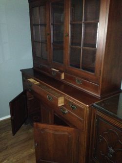 Old Wood China Cabinet