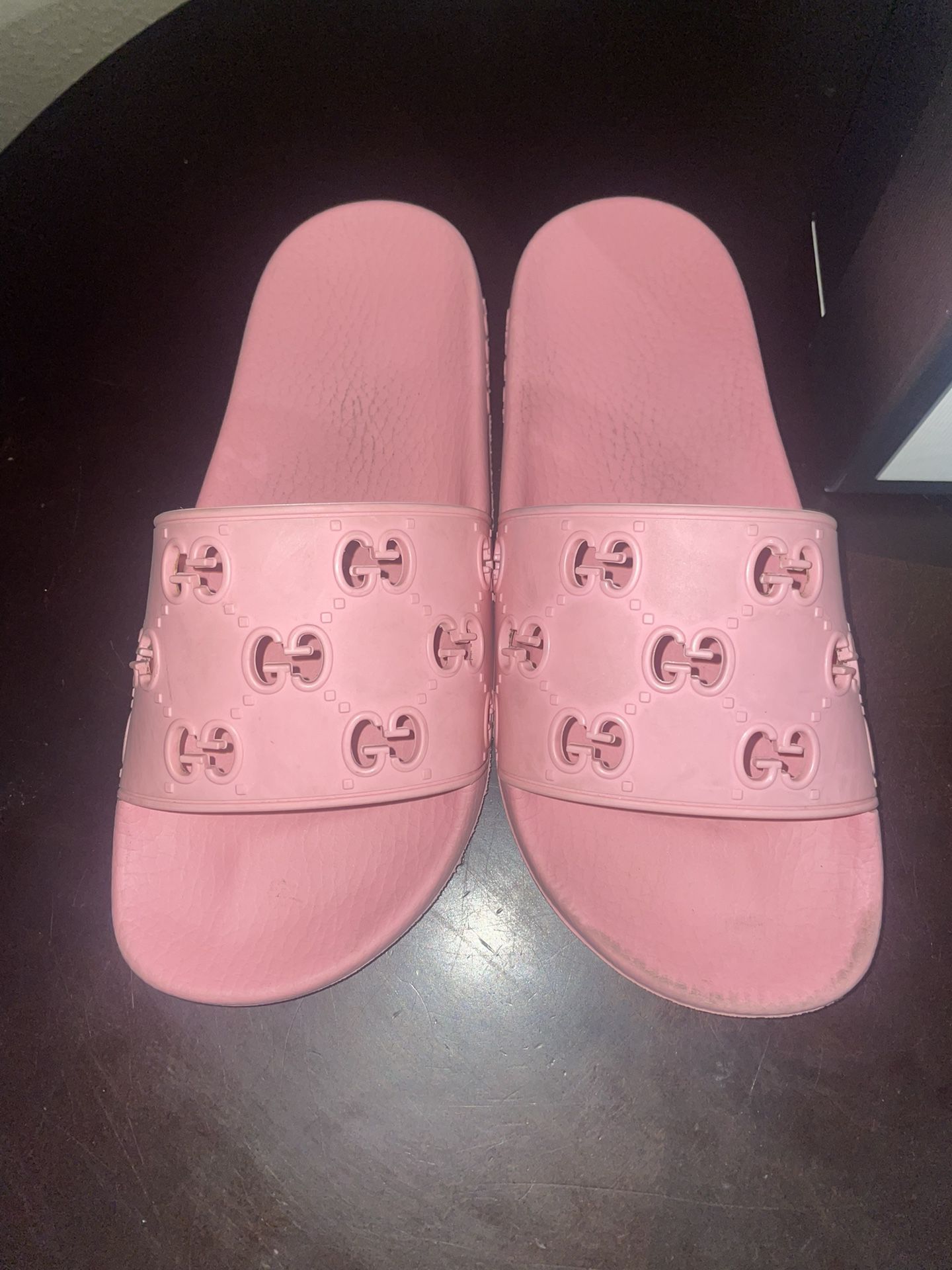 Gucci Pink Slides