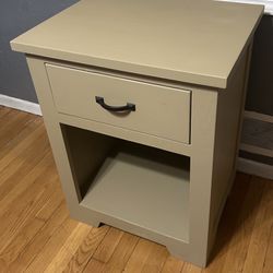 Tan Nightstand End Table 