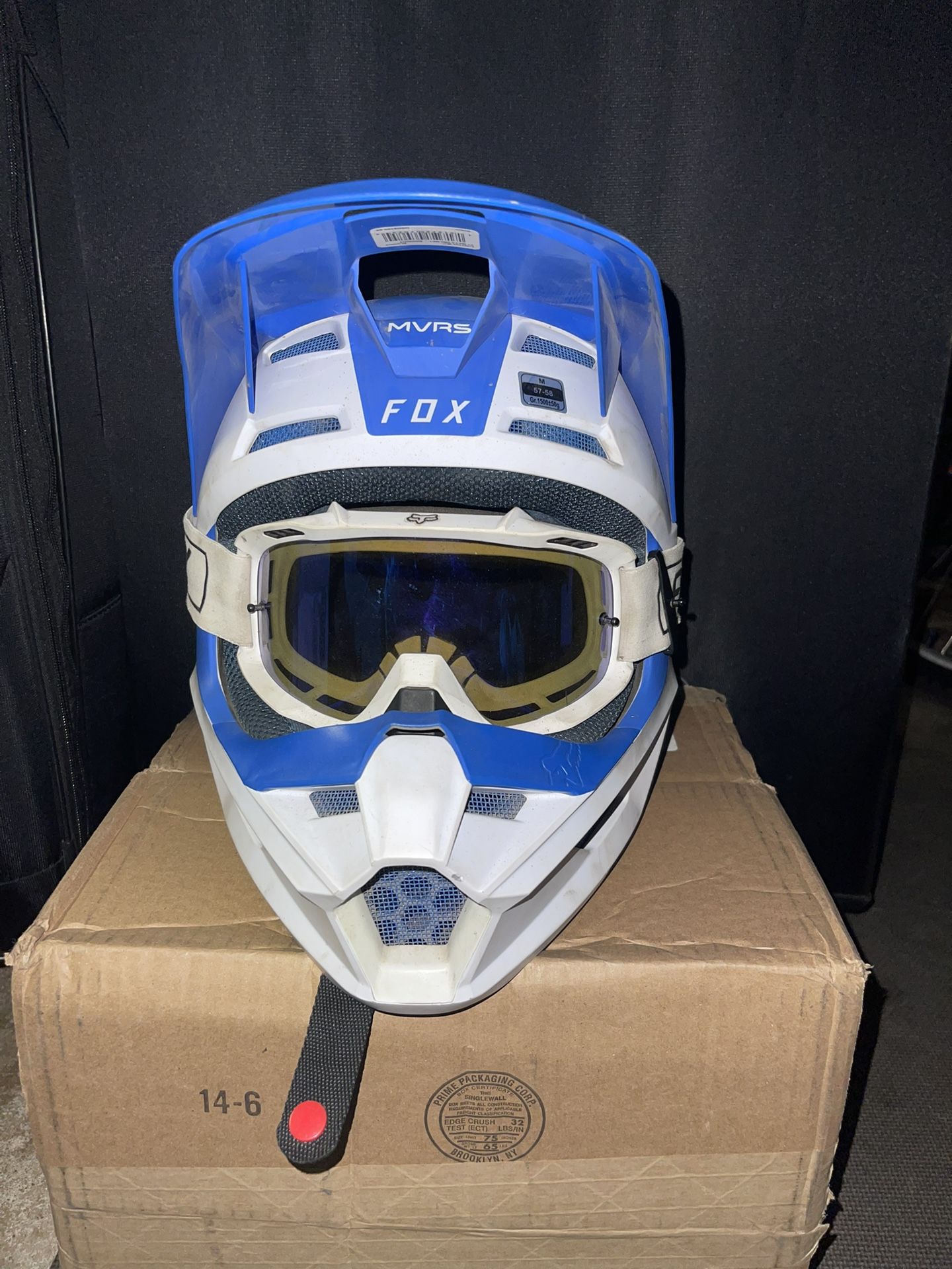 Motocross Fox racing helmet