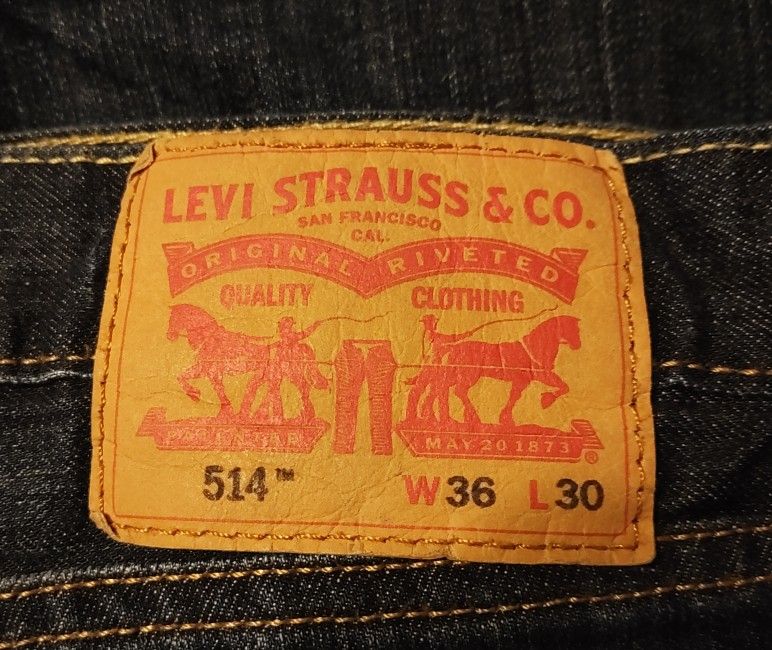 Brand New Levi's 514 Straight Fit Jeans Men's W36xL30