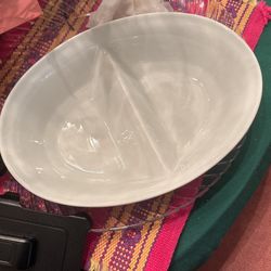 2 Compartment Serving Dish Brand New