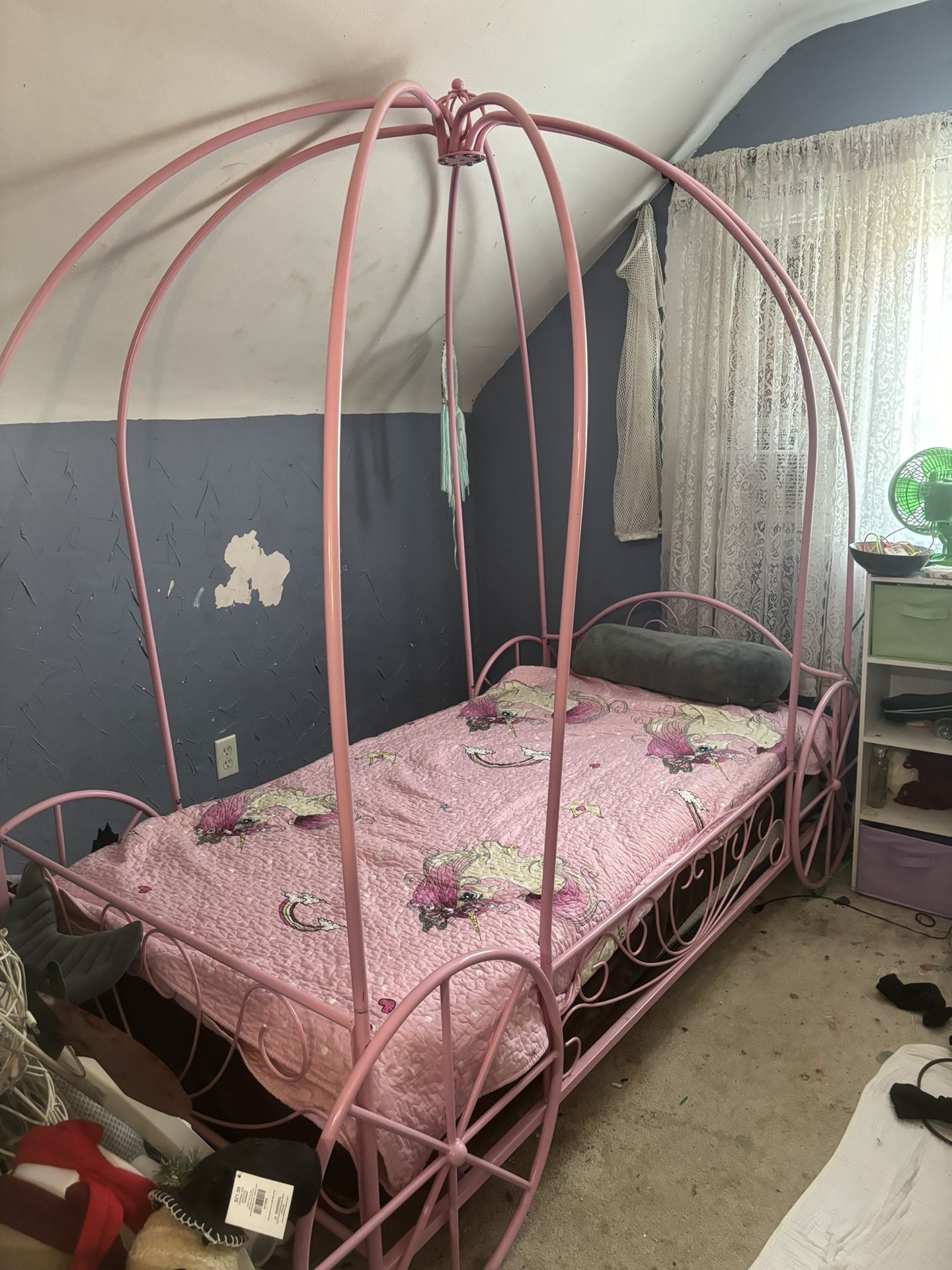 FREE To A Good Home. Princess Carriage Twin Bed