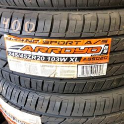 245 45 20  Tires New Available 