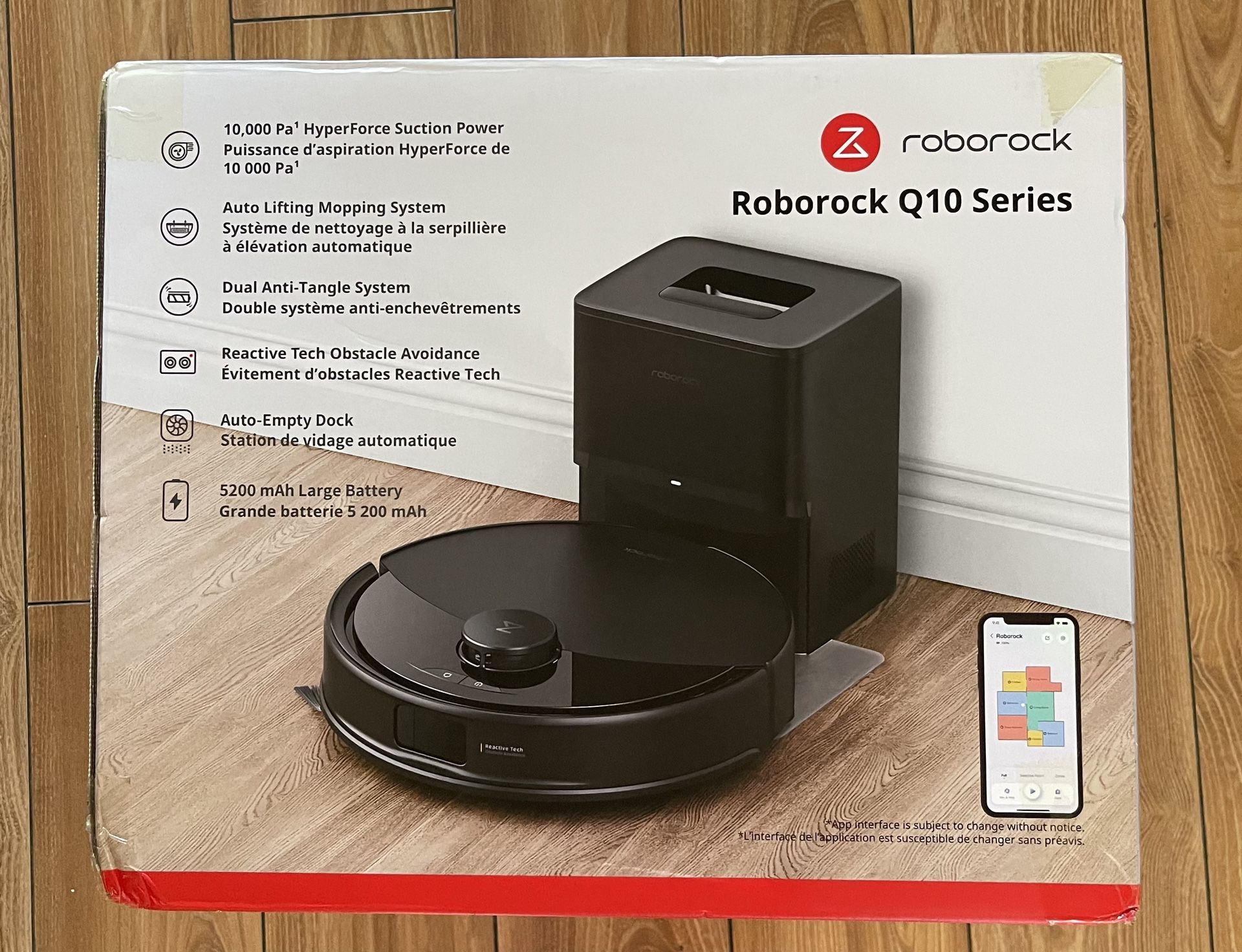 Roborock Q10 PF+ Vacuum and Mop with 10,000 Pa Suction, Auto Empty Dock and Dual Anti-Tangle System