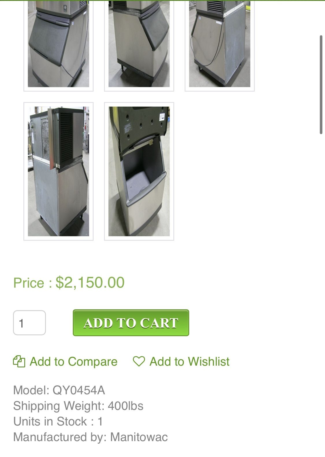 Manitowoc Ice QY0454A for Sale in San Diego, CA OfferUp