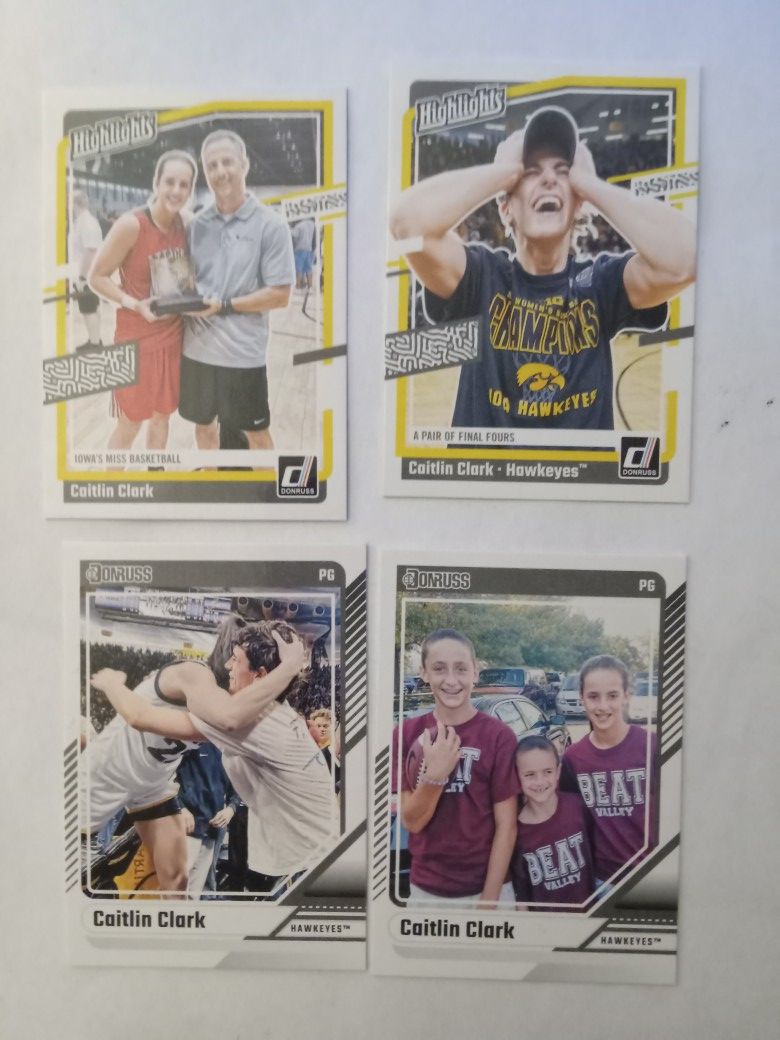 2024 Caitlin Clark Family Cards X4