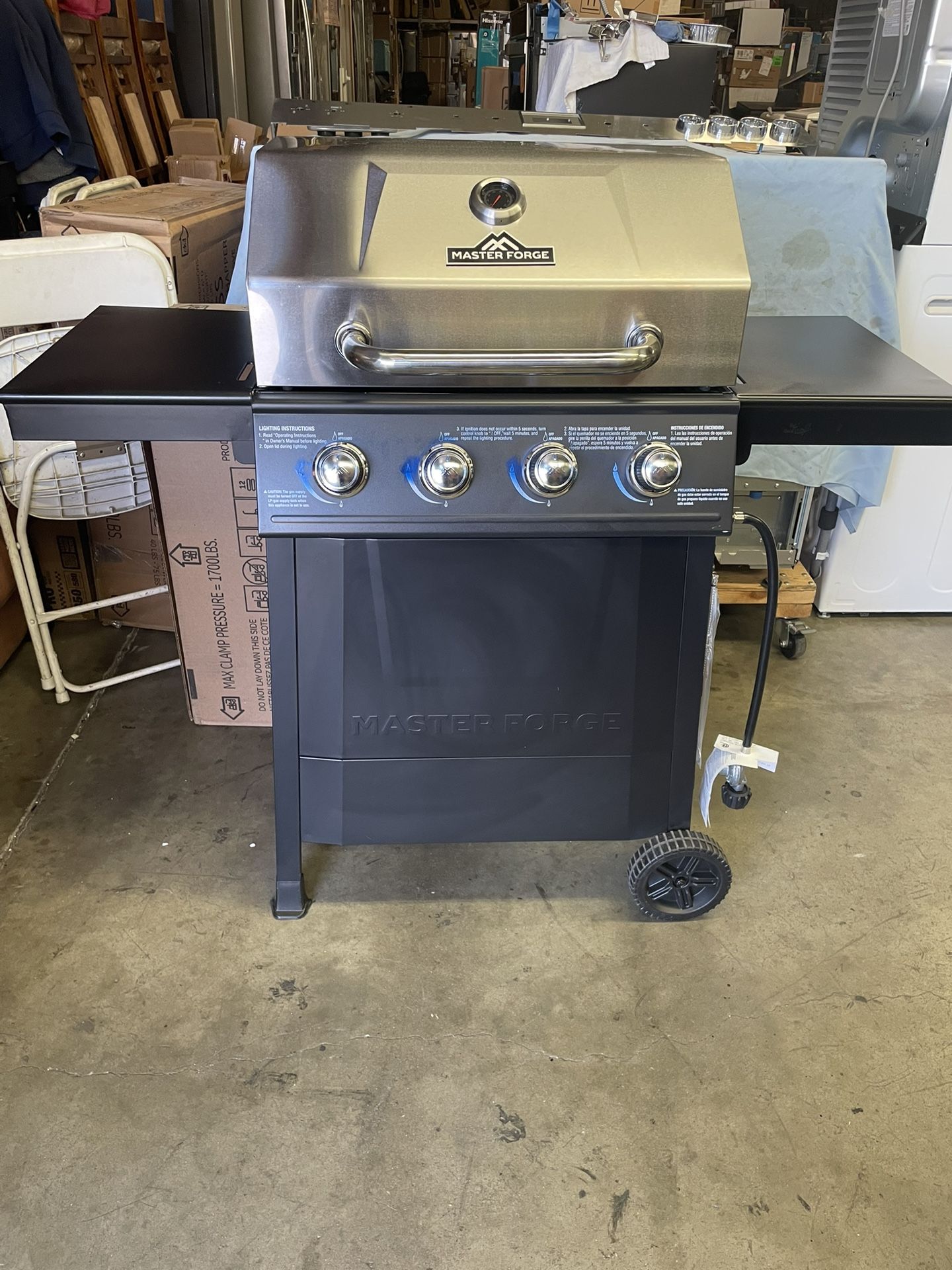 Bbq Grill 4 Burner Máster Forcé