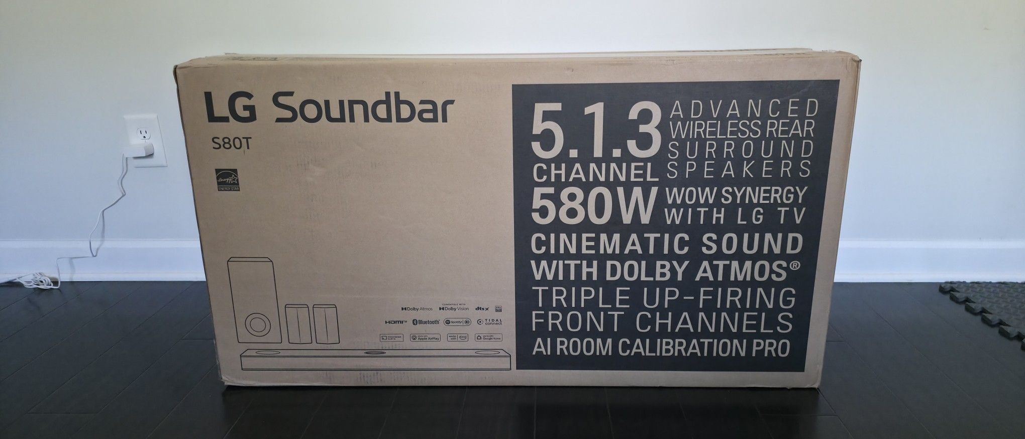 LG S80TR 5.1.3 ch. OLED evo TV Matching Home Theater Soundbar with Rear Surround Speakers and Wireless