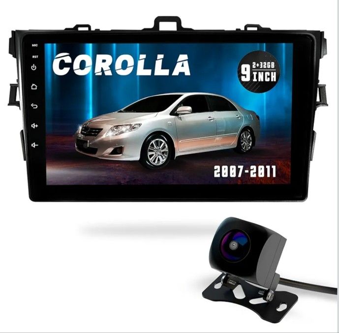 Car Stereo Radio for Toyota Corolla 2006 2010 2011 2012  Radio,9 inch IPS HD Touch Screen, Wireless CarPlay Andriod Auto,Backup Camera,Bluetooth,W
