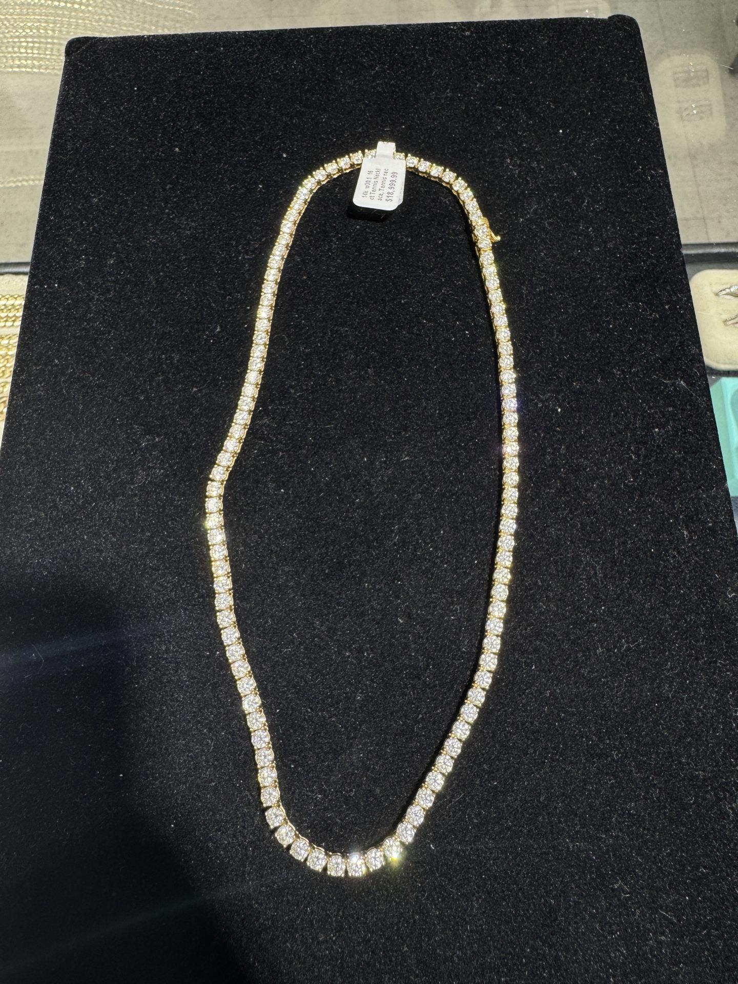 14k Tennis Necklace