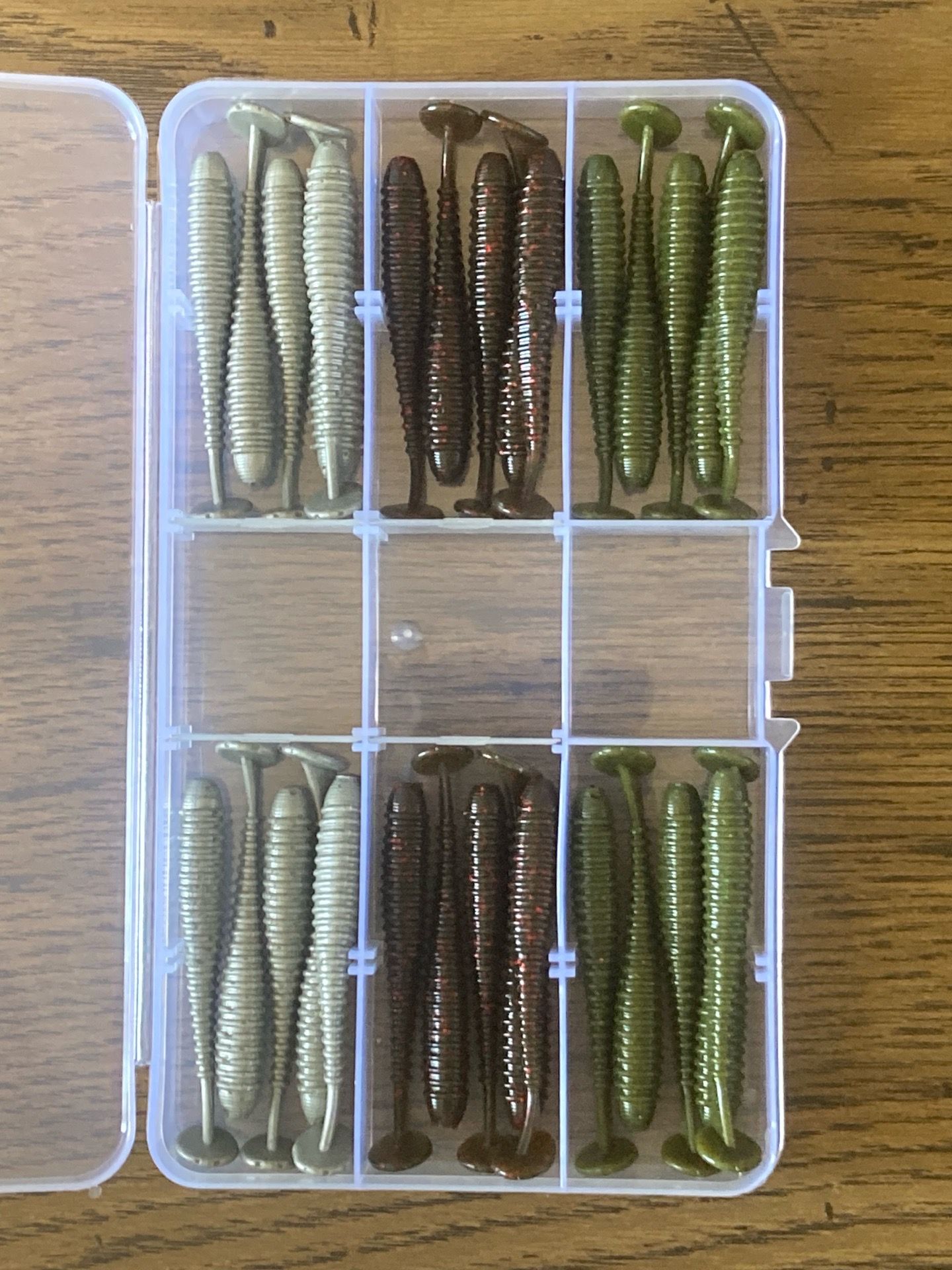 Fishing Lures - 30 piece 2.5 inch Paddle Tail Kit