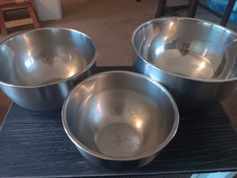 3pc MIU Stainless Steel Bowl set