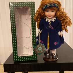 Fine Porcelain Display Doll From Irish Heritage Collection