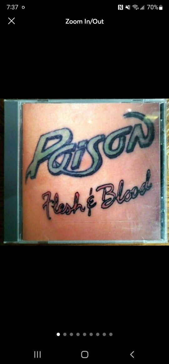 Flesh & Blood by Posion (CD July 1990. Capitol / EMI Records)