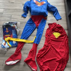 DC Comics Deluxe Muscle Chest Superman Adult Size Small 