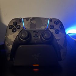 Playstation DualSense Wireless Controller w/ Razer Charging Station