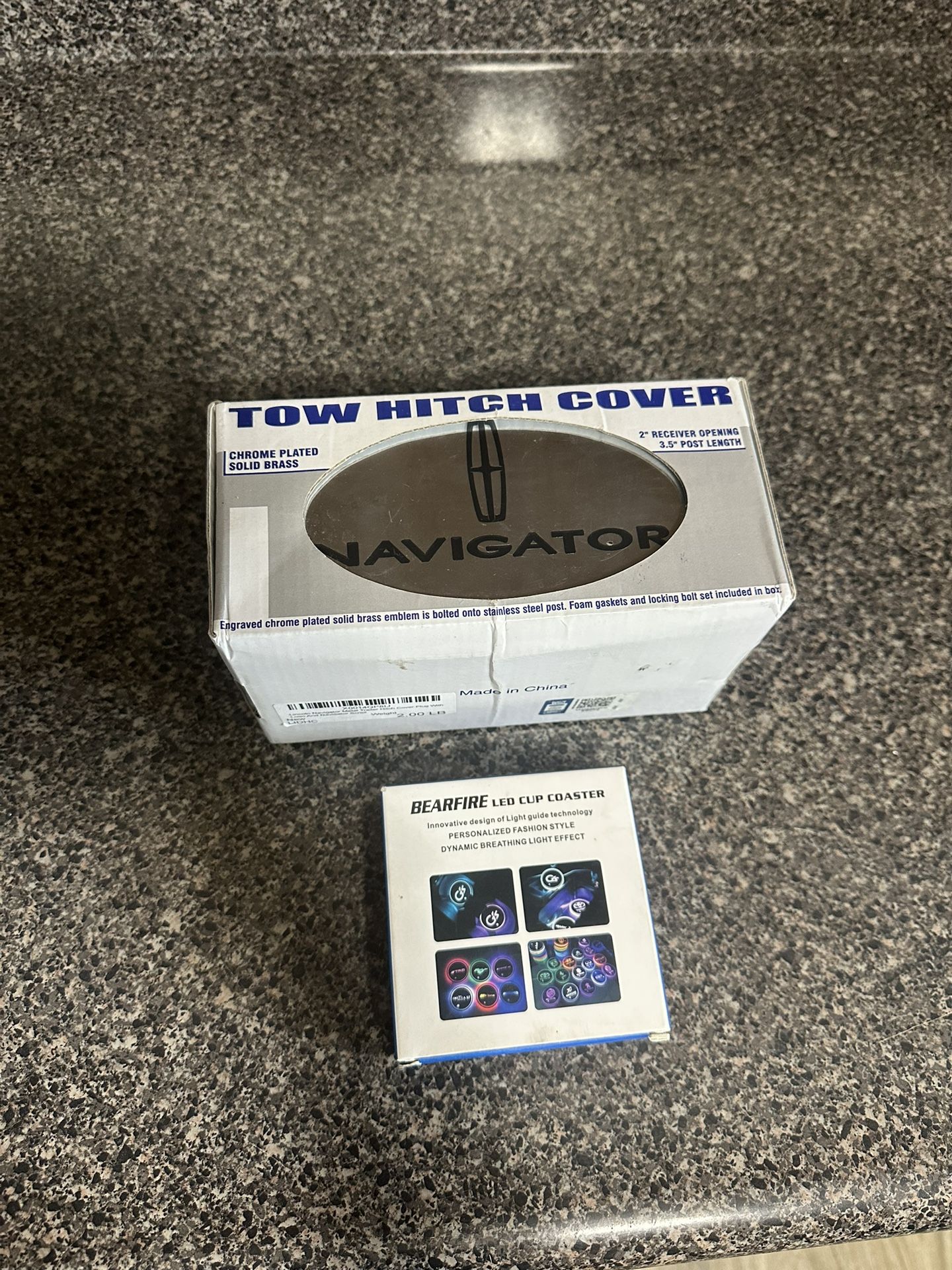 Lincoln Tow hitch Cover And Cup Holder Light $40 For Both