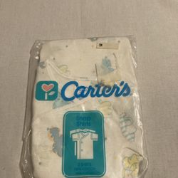 Vintage Carters Baby Bodysuit Zoo Animals Size 3 Months NWT Made In The USA Soft