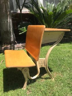 Vintage children’s school desk