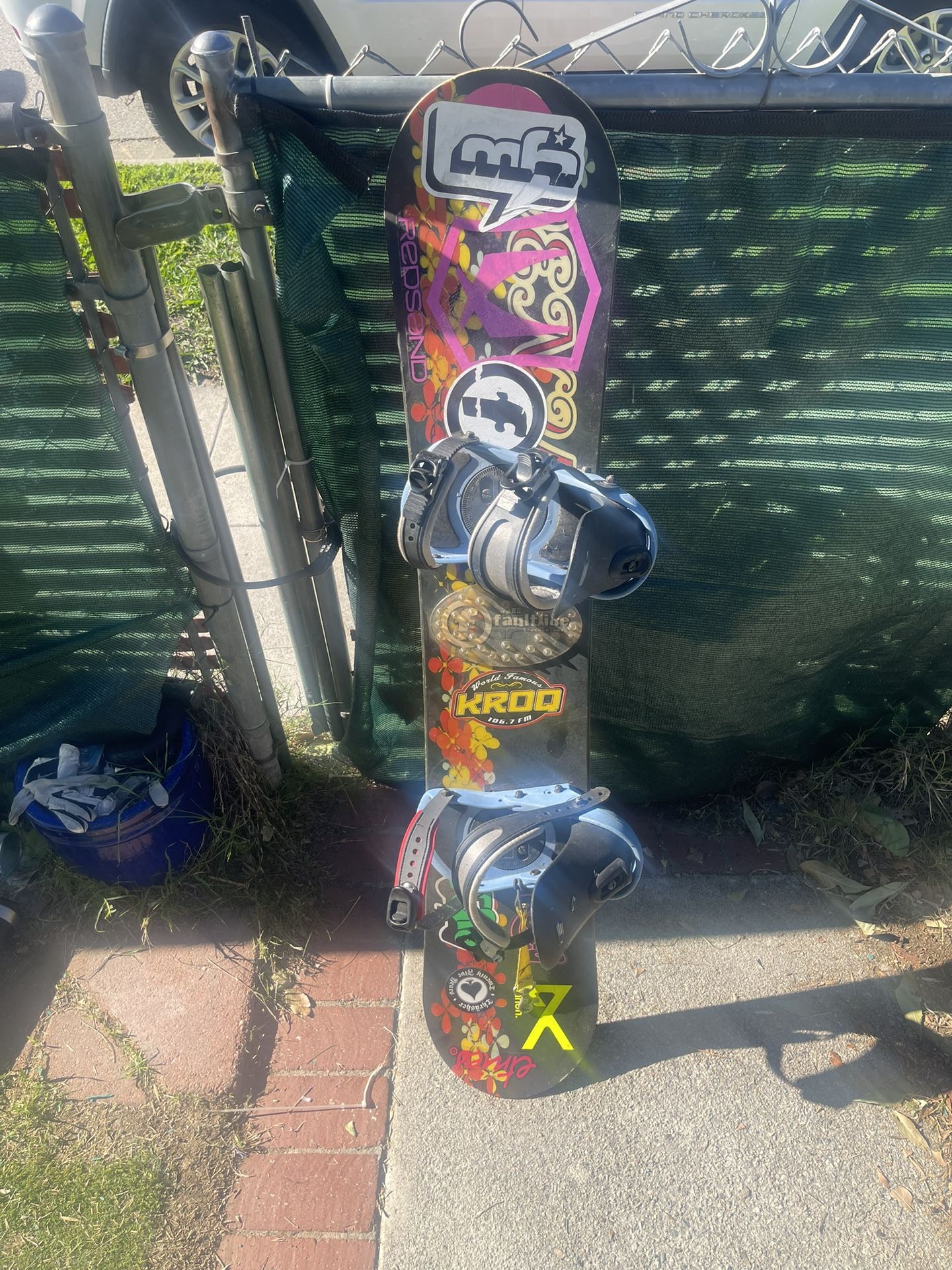 Snowboard 130 Cm With Sm/ Med Bindings