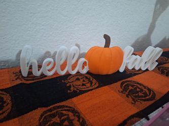Hello fall sign