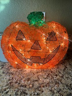 Vintage light up jack o lantern