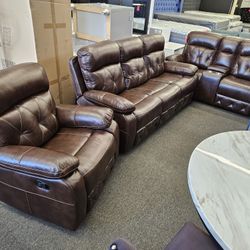 Grand Opening Sale Elis Furniture 3 Pcs Recliner Regular Price $1600 Special $1199 FREE LOCAL DELIVERY