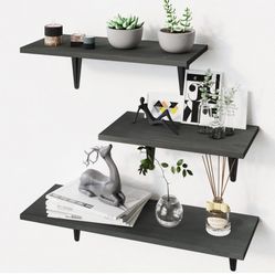 Floating Shelves Wall Mounted Set of 3