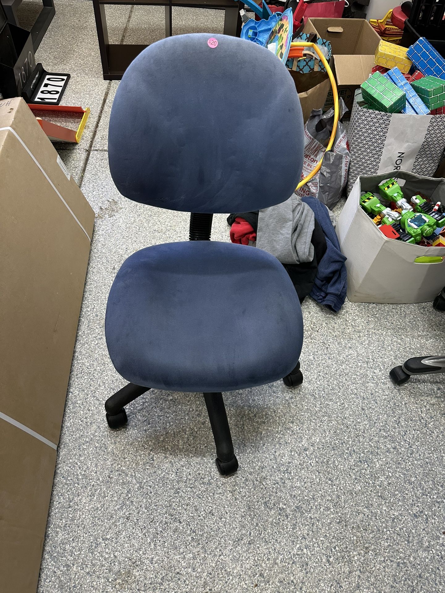 Boss Office Products “Perfect Posture Delux” Office Chair, Microfiber, Blue