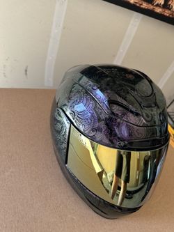 Icon Airform Chantilly Opal Helmet Large With Cardo Packtalk Bold