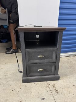 2 Tone Wooden Night Table