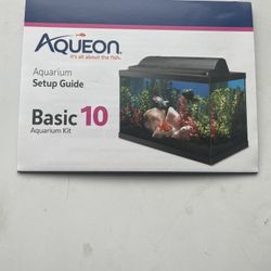 New 10 Gallon Fish Tank With Pump & Filter 