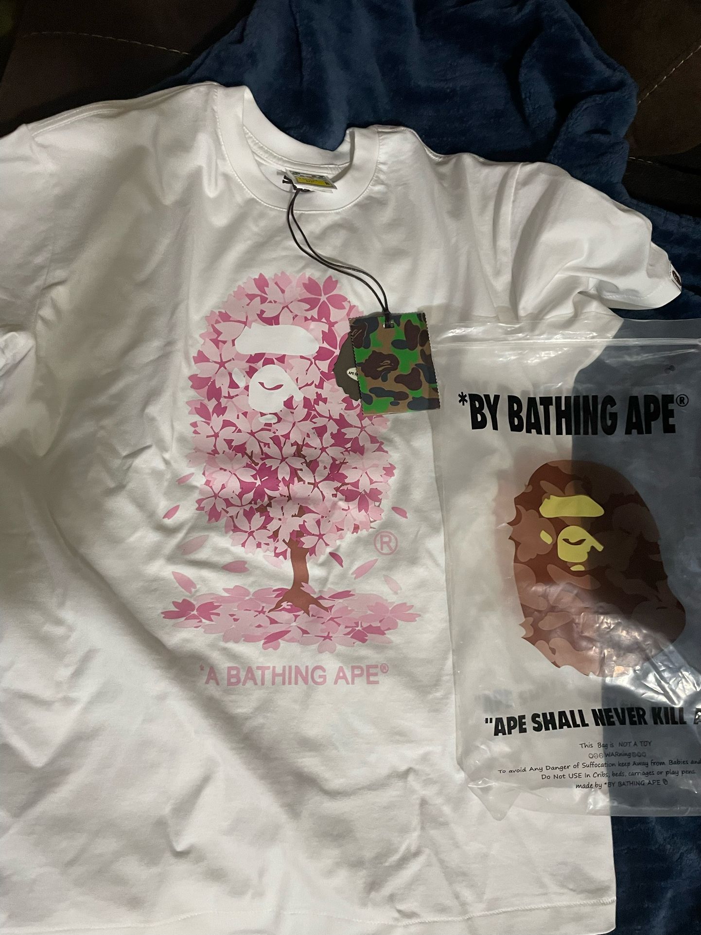 Pink BAPE shirt