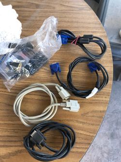 VGA cables.