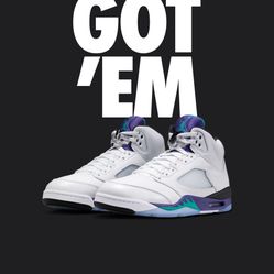 Air Jordan 5 Grapes Size 12