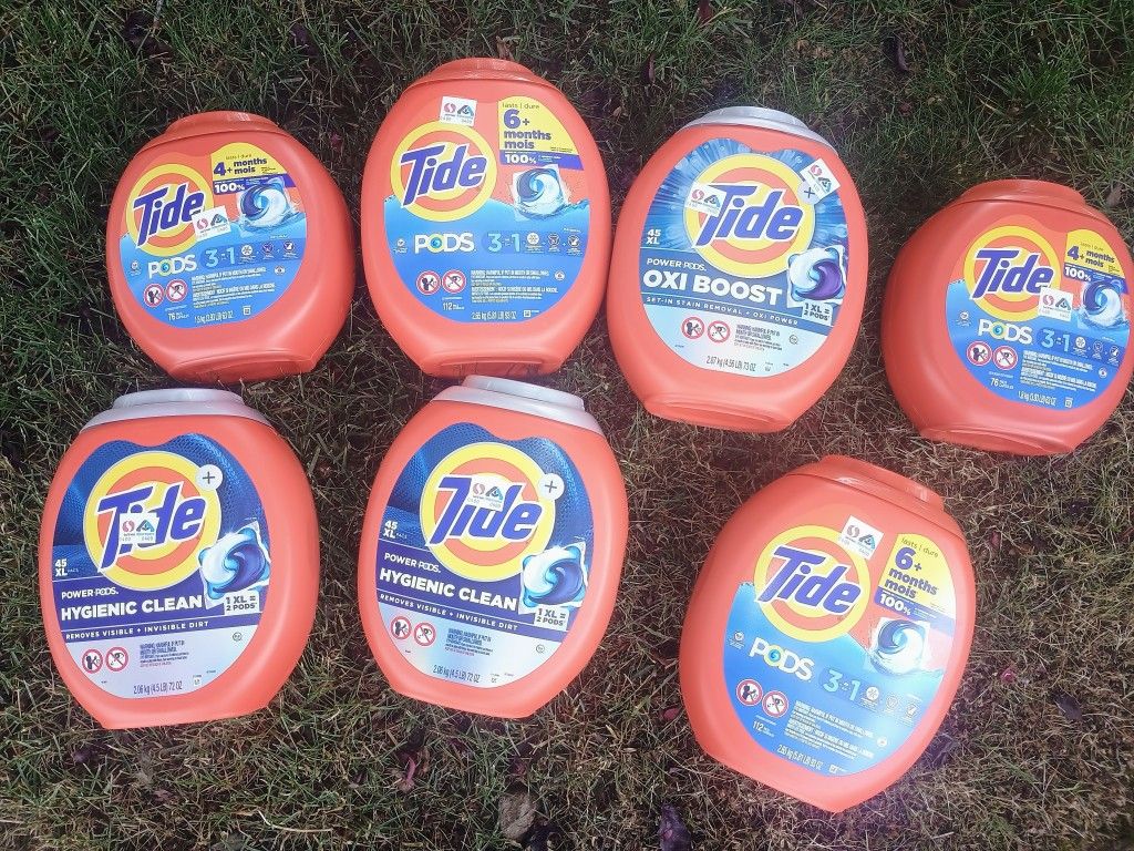 Tide Pods Unopened Various Amounts(See Photo)
