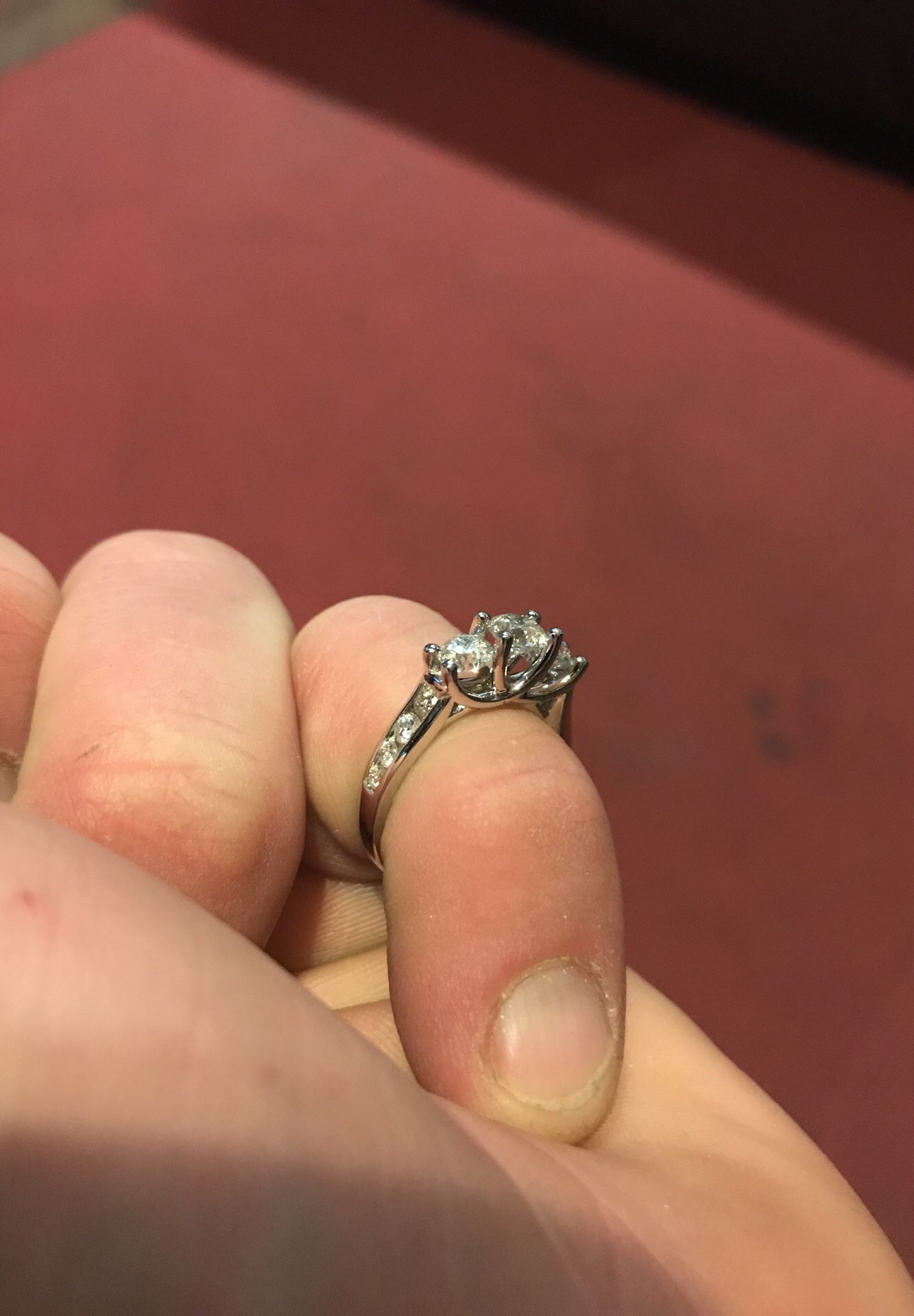 14kw 1 1/2ct Round Diamond 3 Stone Ring!! Neil R design from Helzberg Diamonds