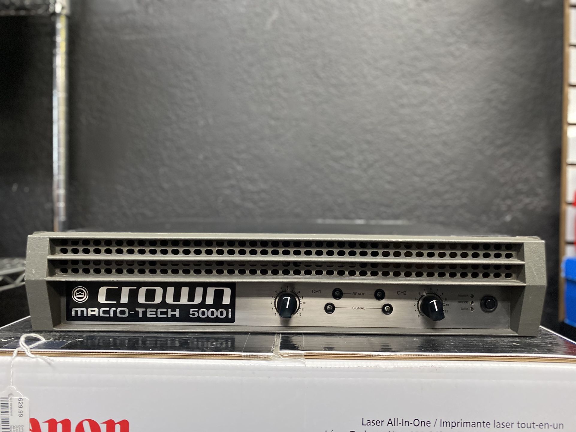 Crown MacroTech 5000i 2Ch Power Audio XLR Amplifier Working